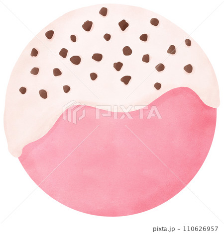 Chocolate Strawberry Drizzle white chocolate with toppings, watercolor clip art Chocolate Strawberry Drizzle white chocolate with toppings, watercolor clip art 110626957