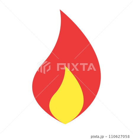 炎を表すカラースタイルのアイコン 110627058
