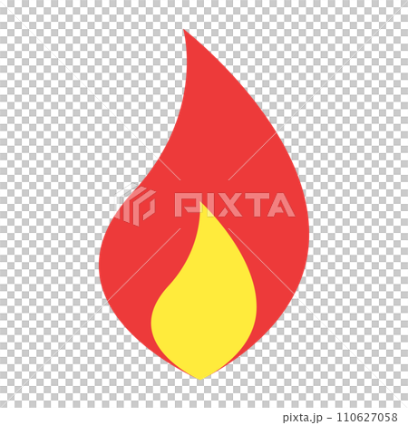 炎を表すカラースタイルのアイコン 110627058