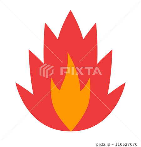 炎を表すカラースタイルのアイコン 110627070