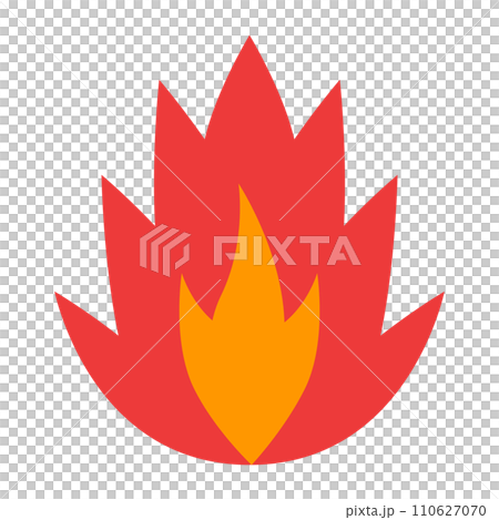 炎を表すカラースタイルのアイコン 110627070