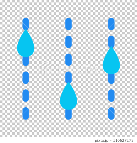 代表水、雨、滴、滴的顏色樣式圖標 110627175