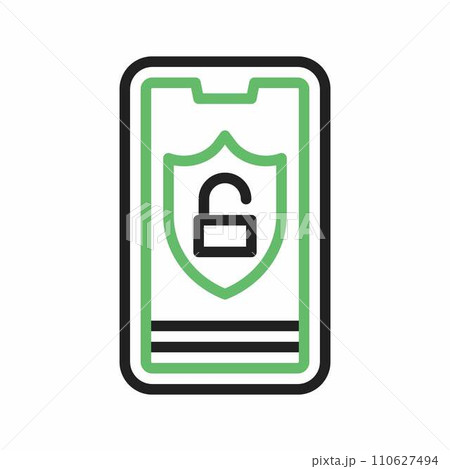 Secure Device icon vector image. Secure Device icon vector image. 110627494