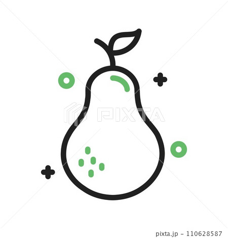Pear icon vector image. 110628587