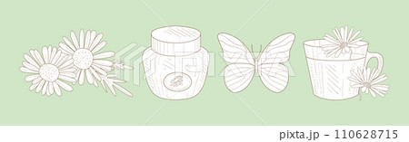 Hand Drawn Organic Ingredients and Herbs in Sketch Style Vector Set Hand Drawn Organic Ingredients and Herbs in Sketch Style Vector Set 110628715