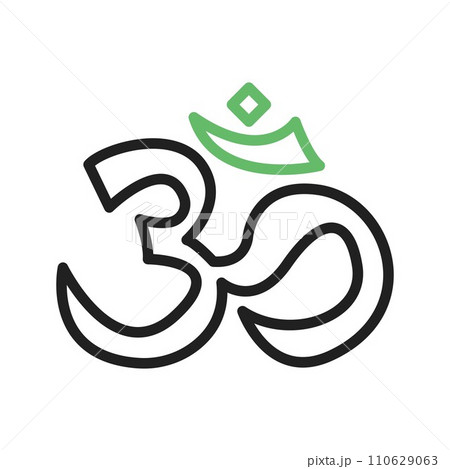 Om icon vector image. Om icon vector image. 110629063