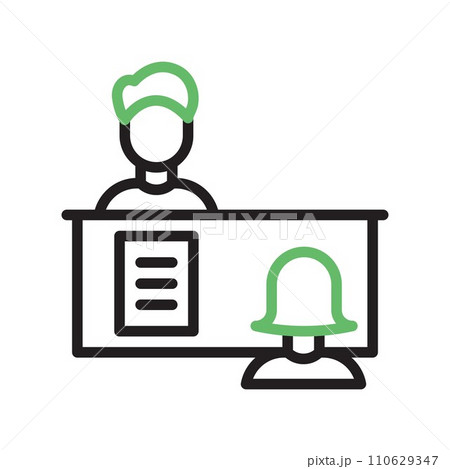 Interview icon vector image. Interview icon vector image. 110629347