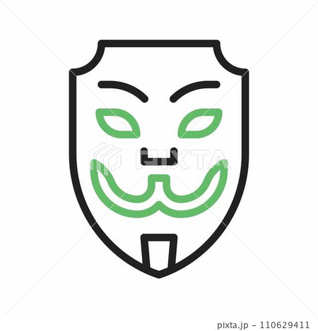 Hacker Mask icon vector image. Hacker Mask icon vector image. 110629411