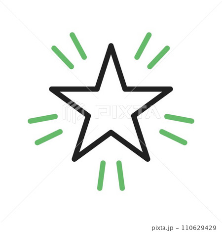Glowing Star icon vector image. 110629429