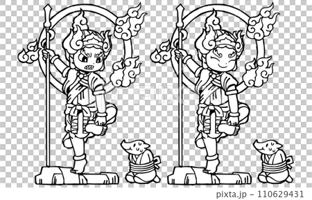 セット・烏枢沙摩明王 セット・烏枢沙摩明王 110629431