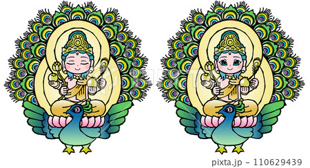 セット・孔雀明王 110629439