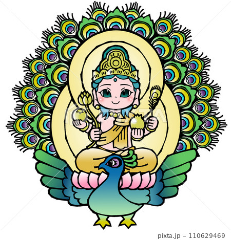 孔雀明王（開眼 110629469