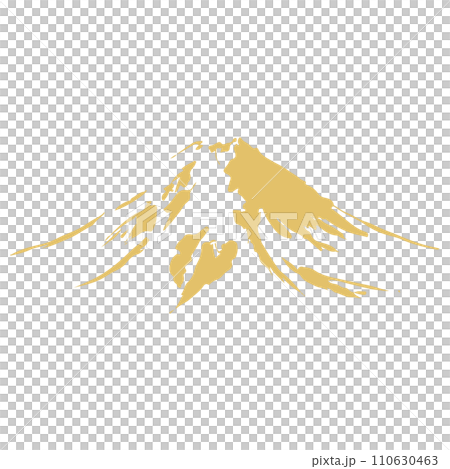 金色の山と雲のイラスト素材 ベクター 金色の山と雲のイラスト素材 ベクター 110630463