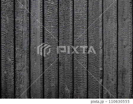 焼杉の外壁テクスチャー 110630555