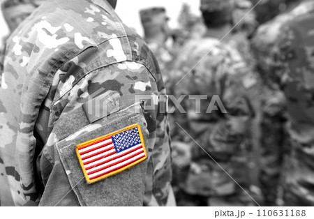 US army uniform patch flag. US Army. Military Concept. 110631188