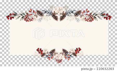 時尚植物和小花的框架。方塊 時尚植物和小花的框架。方塊 110632263