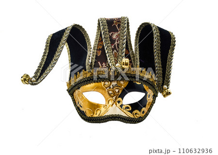 Mardi gras mask isolated on white background 110632936