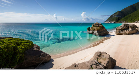 エメラルドグリーンの海 110633517