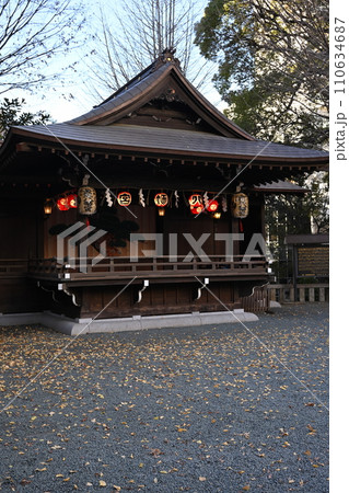 神社仏閣 金王八幡宮の神楽殿 東京都渋谷区 神社仏閣 金王八幡宮の神楽殿 東京都渋谷区 110634687