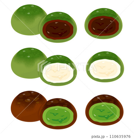 生チョコ大福セット　断面2 110635976