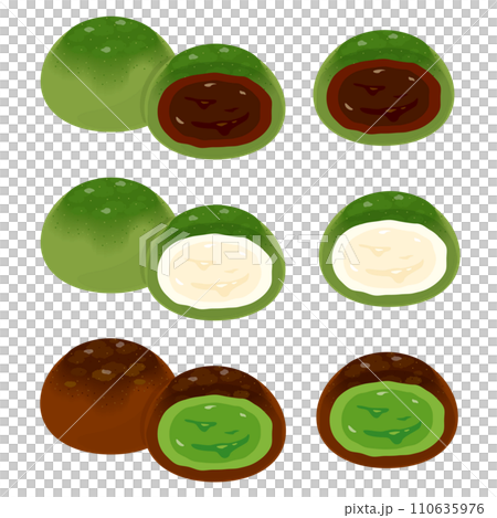 生チョコ大福セット　断面2 110635976