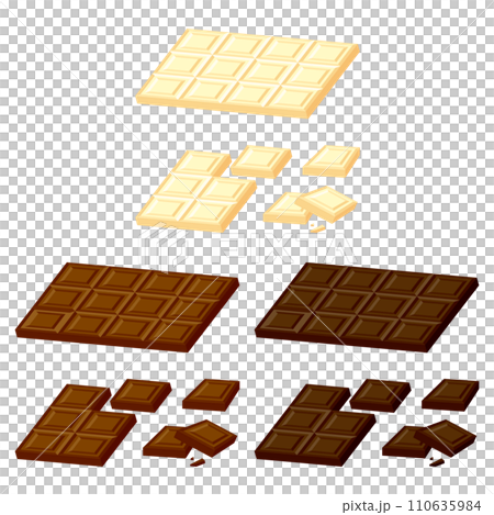 Chocolate bar 3 types set 1 110635984