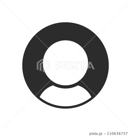 シンプルな初期設定のユーザーアイコン - 初期アイコン･SNSのイメージ素材   110636737