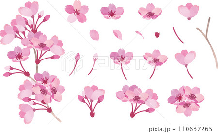 桜のパーツセット 桜のパーツセット 110637265