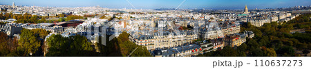 Panorama of Paris with Hotel des Invalides Panorama of Paris with Hotel des Invalides 110637273