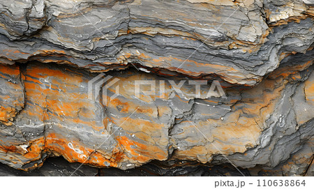 地球のアートワーク 鮮やかな地層の美 110638864