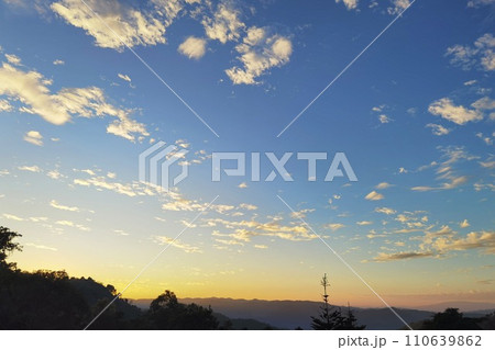 Beautiful blue sky with cloud 110639862