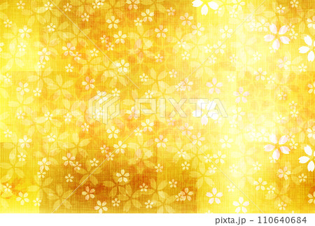 桜　春　花びら　背景	 110640684