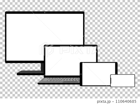 Smartphone, computer, tablet, and LCD monitor 110640685