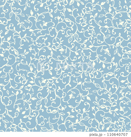 シームレスな唐草オーナメントの柄, 110640707