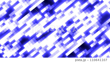 Abstract blue retro pixel hipster digital background made of moving energy brick squares on a black background 110641107