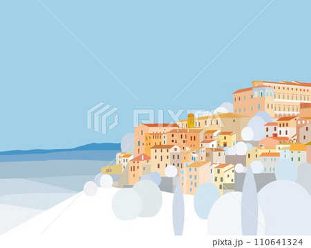 トーディ　todi　ウンブリア　umbria　イタリア　italia　冬風景 110641324