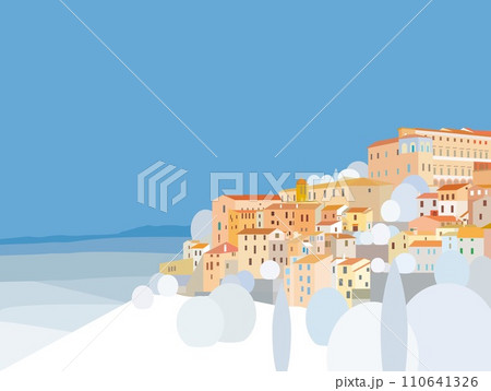 トーディ todi ウンブリア umbria イタリア italia 冬風景 トーディ todi ウンブリア umbria イタリア italia 冬風景 110641326
