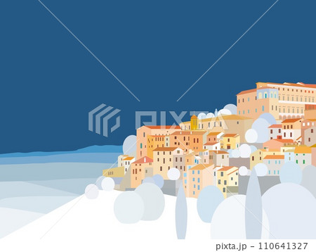 トーディ　todi　ウンブリア　umbria　イタリア　italia　冬風景 110641327