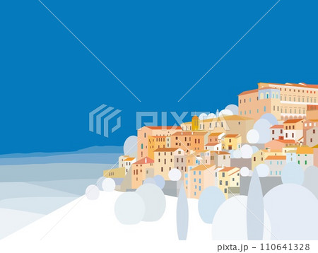 トーディ　todi　ウンブリア　umbria　イタリア　italia　冬風景 110641328