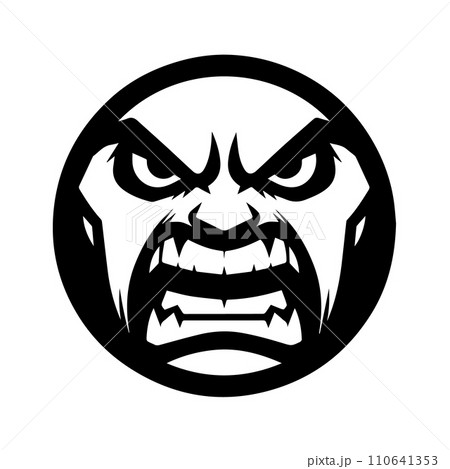 Angry Face Vector Design 110641353