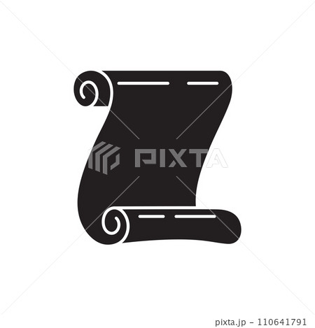 Old paper with line art  icon design 110641791