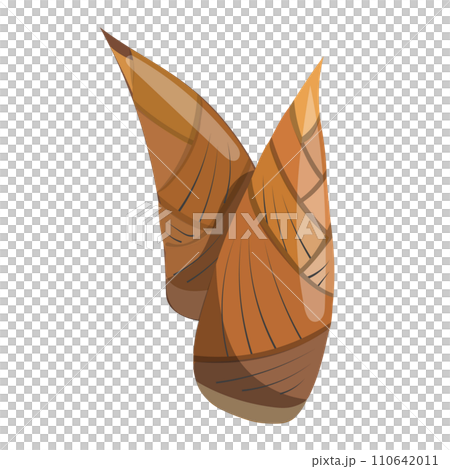 新鮮なタケノコのイラスト素材 新鮮なタケノコのイラスト素材 110642011