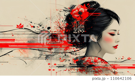 Japanese style beauty woman 110642106