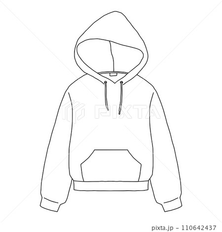 パーカー・線画 110642437