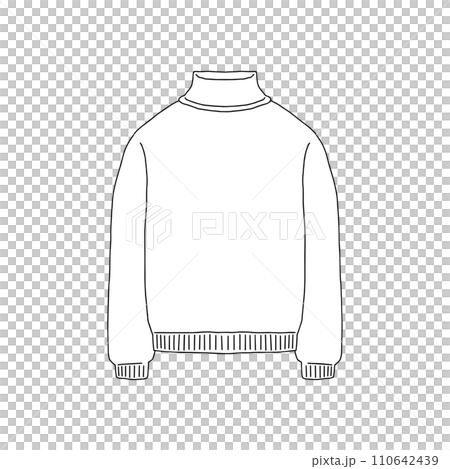 タートルネック・線画 タートルネック・線画 110642439