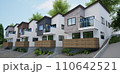 新築の戸建て住宅が並ぶ住宅地 110642521