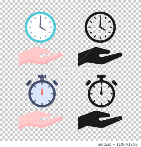 棕櫚和時鐘 110643258