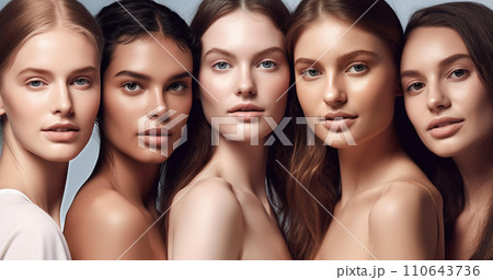 スキンケア・美容・コスメのイメージの北欧・欧米の白人モデル女性 110643736
