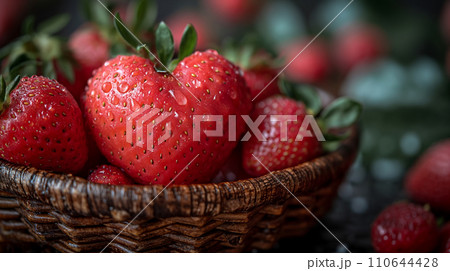 Beautiful bouquet red rose of love wallpapers background glitter, Valentine concept. Generative Ai 110644428
