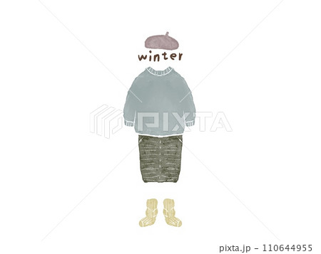 ファッションイラスト ファッションイラスト 110644955